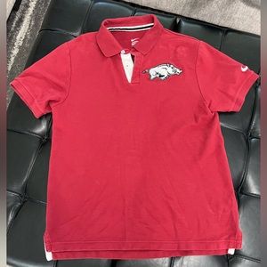 Mens Arkansas Razorbacks Nike Polo